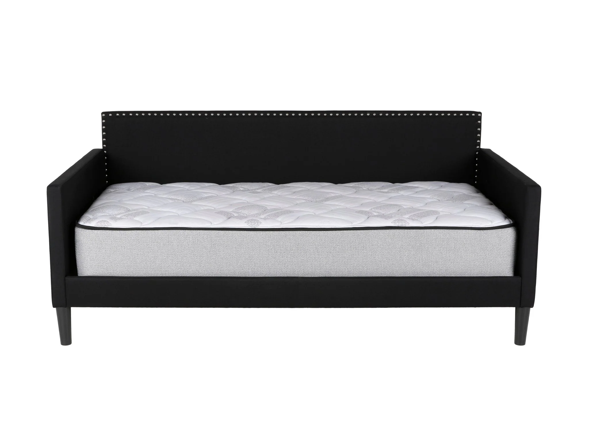 Black Upholstered Twin Daybed with Nailhead Trim - Image 4
