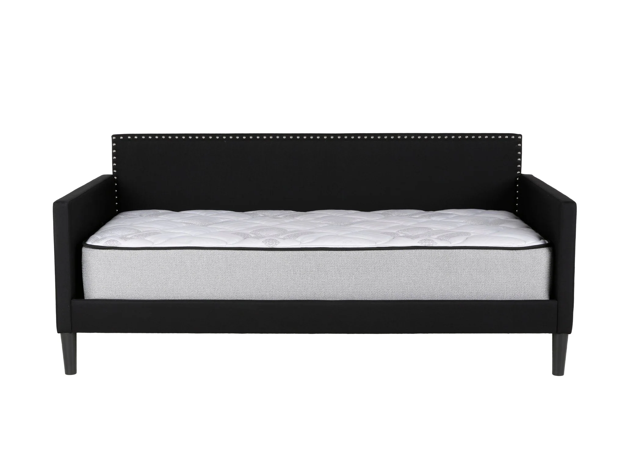 Black Upholstered Twin Daybed with Nailhead Trim - Image 5