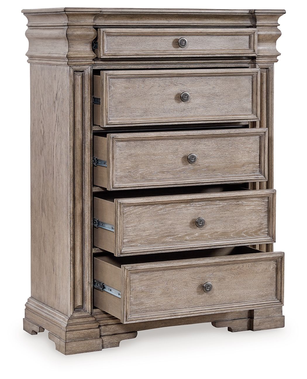 Blairhurst - Five Drawer Chest - Light Grayish Brown - Image 8