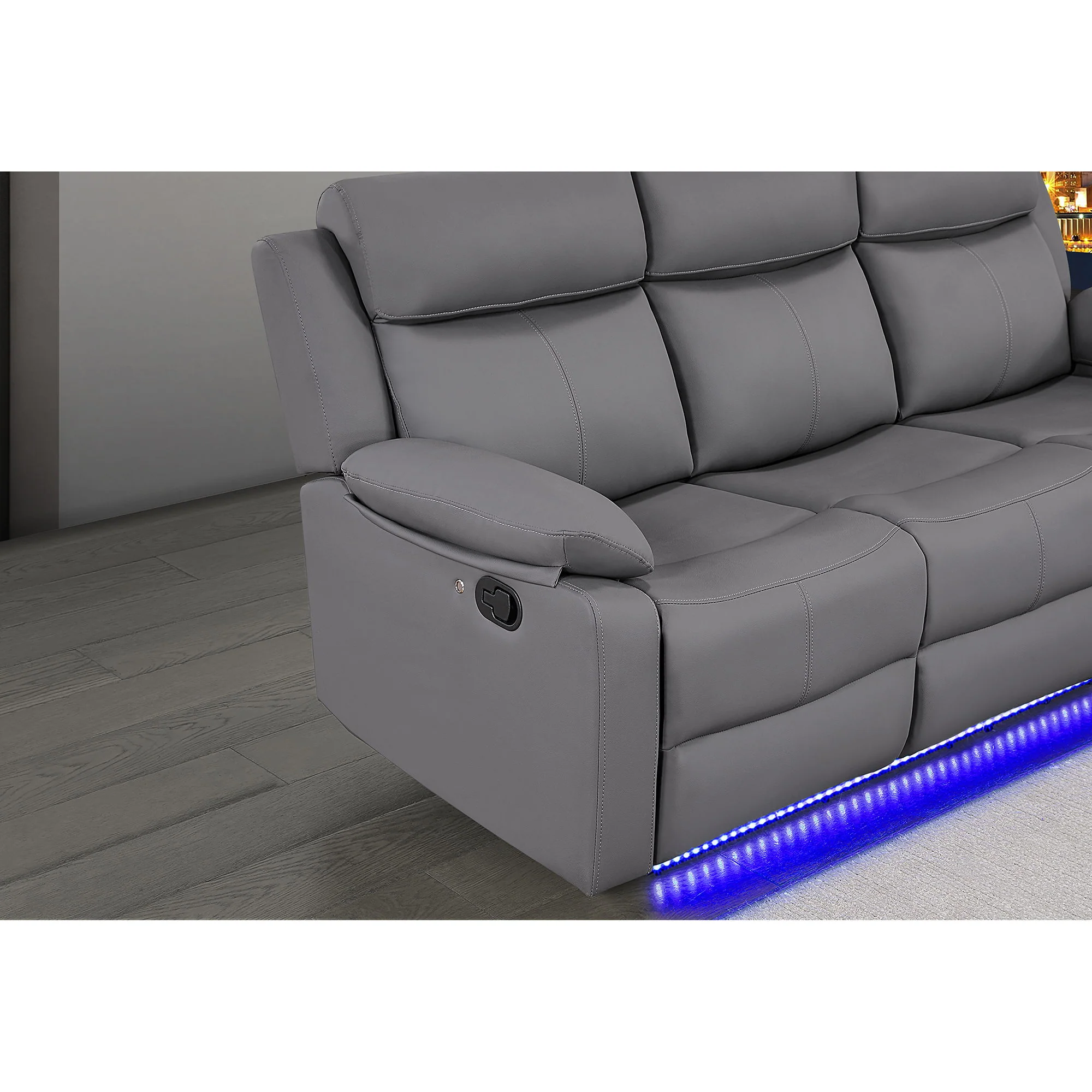 Blanche - Reclining Sofa With LED Lights - Image 19