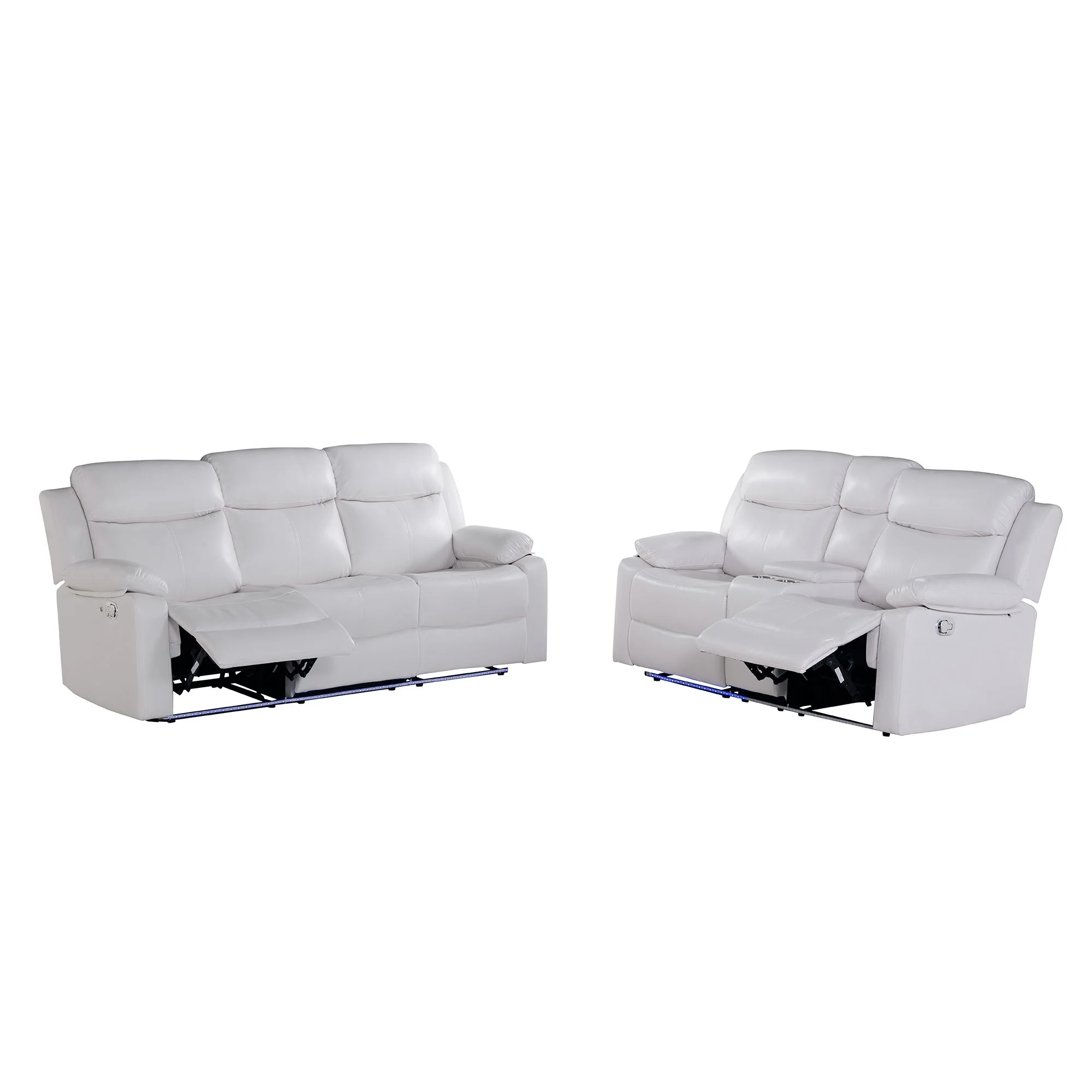 Blanche - Reclining Sofa With LED Lights - Image 20
