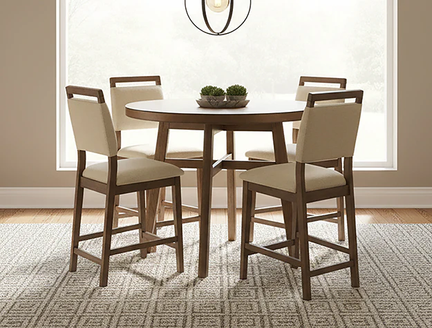 Blanche Round Counter Height Table Brown - Image 2