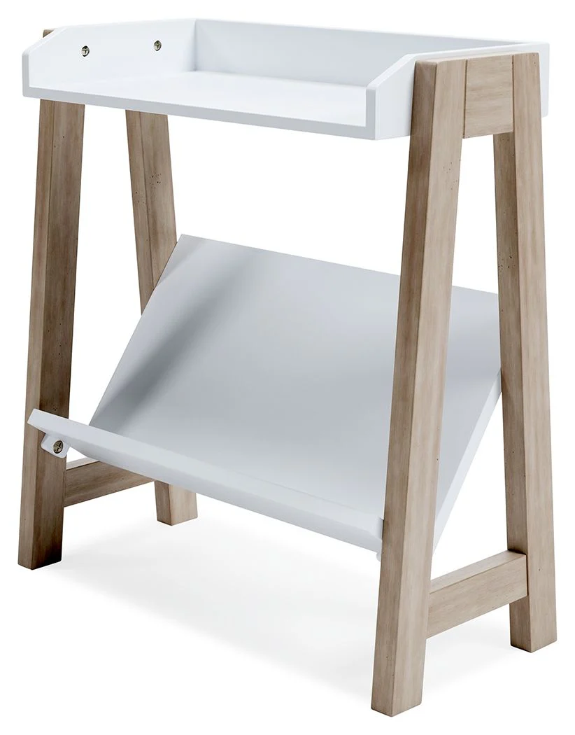 Blariden - Small Bookcase - White / Tan - Image 3