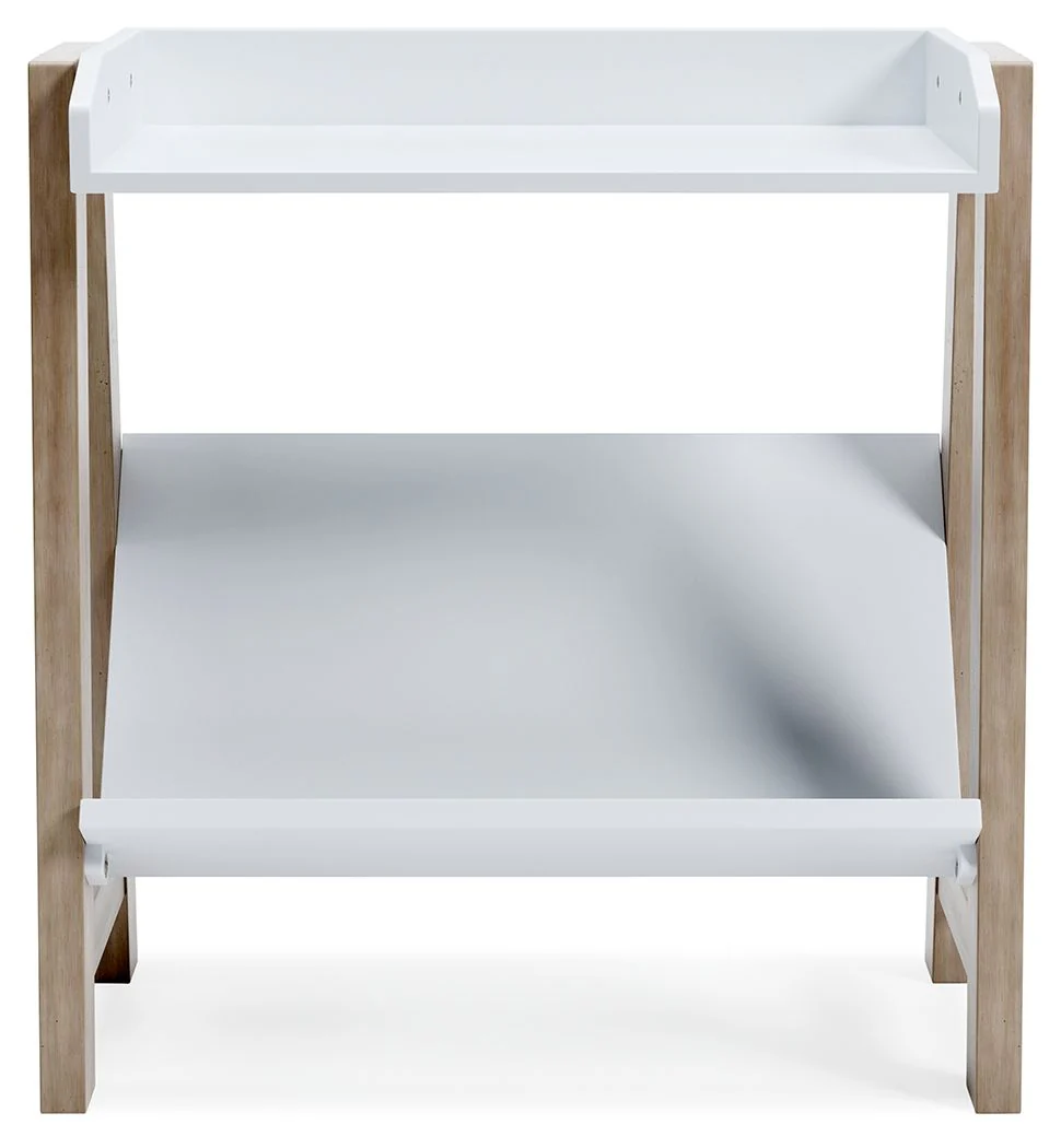 Blariden - Small Bookcase - White / Tan - Image 4