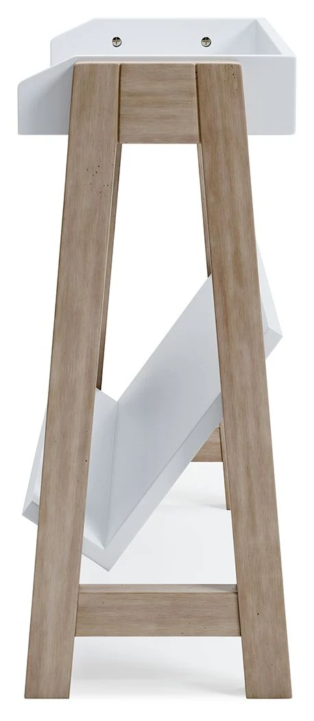 Blariden - Small Bookcase - White / Tan - Image 5