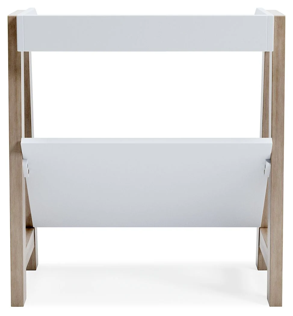 Blariden - Small Bookcase - White / Tan - Image 7