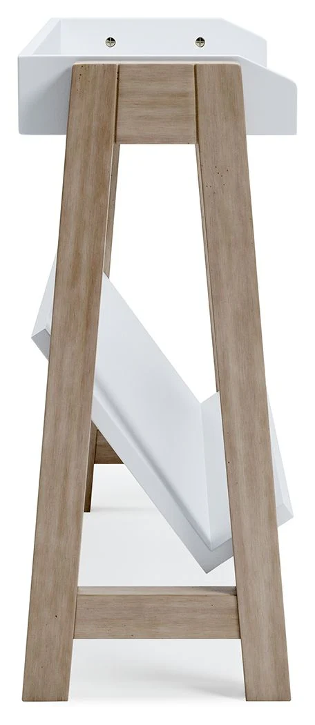 Blariden - Small Bookcase - White / Tan - Image 8