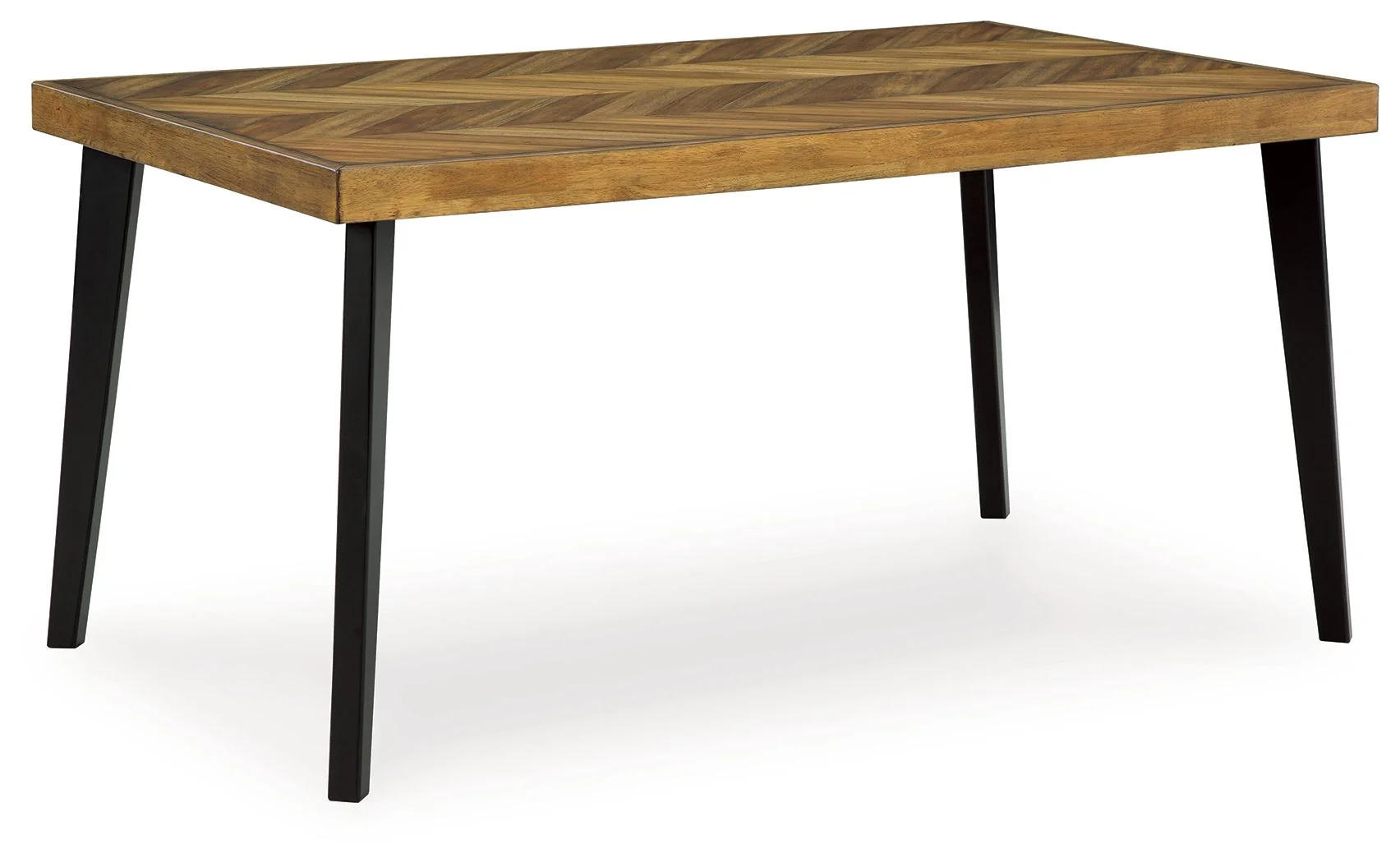 Blondon - Rectangular Drm Table Set (Set of 7) - Brown / Black - Image 9