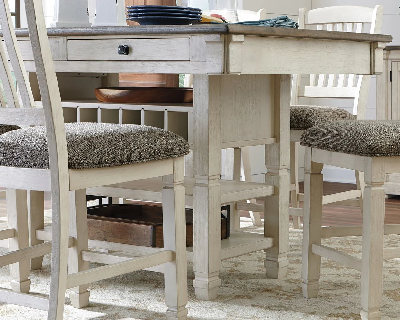 Bolanburg - Rectangular Dining Room Counter Table - Beige - Image 13
