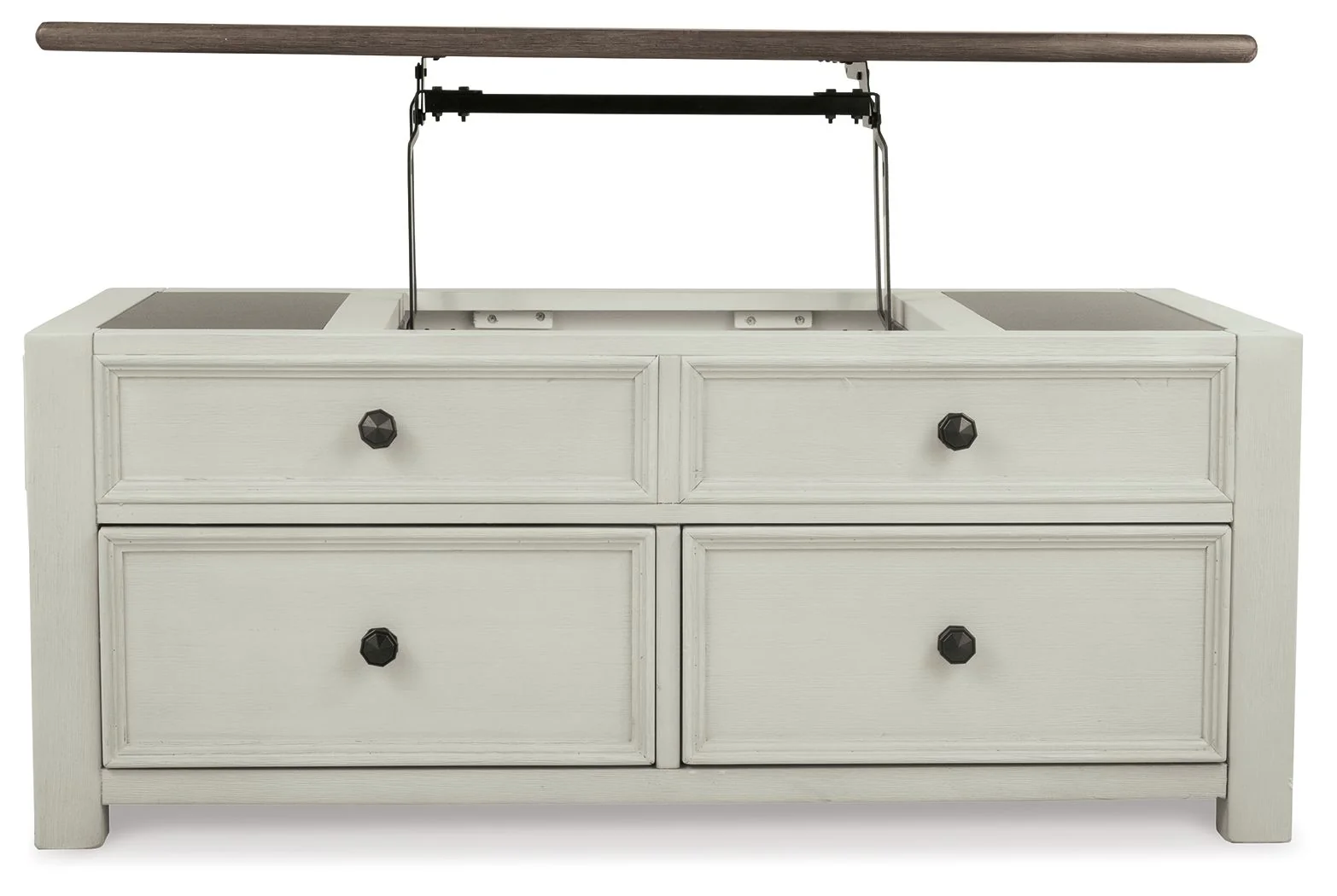 Bolanburg - Lift Top Cocktail Table - White / Brown / Beige - Image 13
