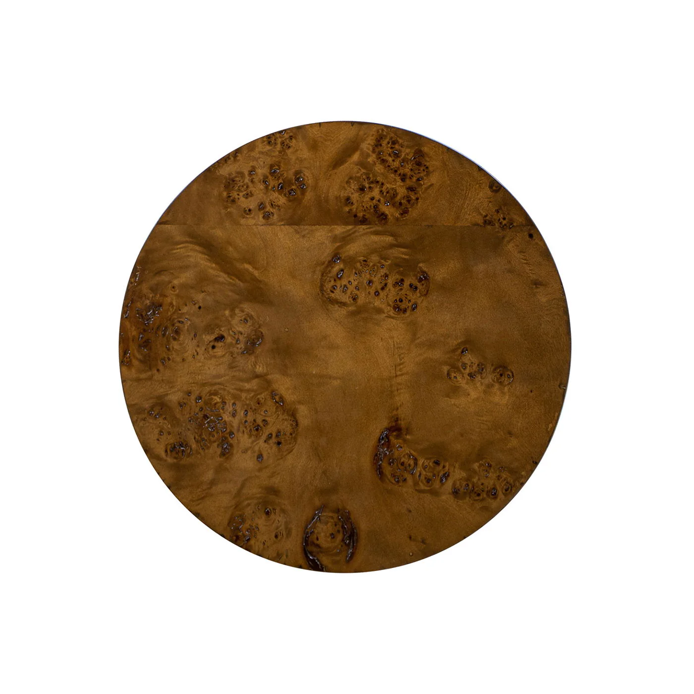 Bolin - Round Pillar Burl Accent Side Table - Walnut Brown - Image 6