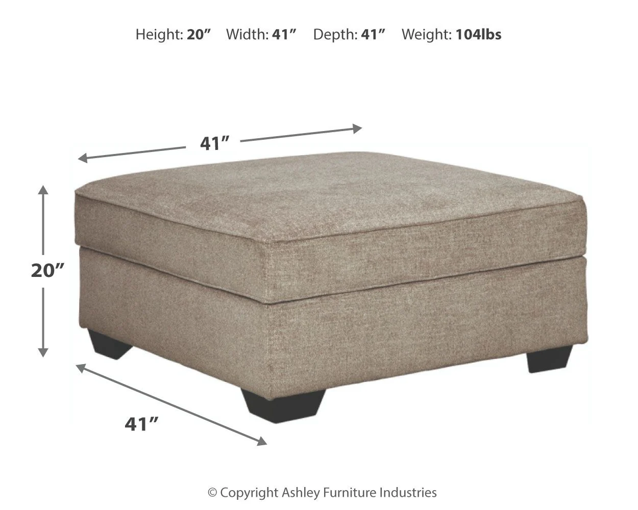 Bovarian - Ottoman With Storage - Stone - Image 5