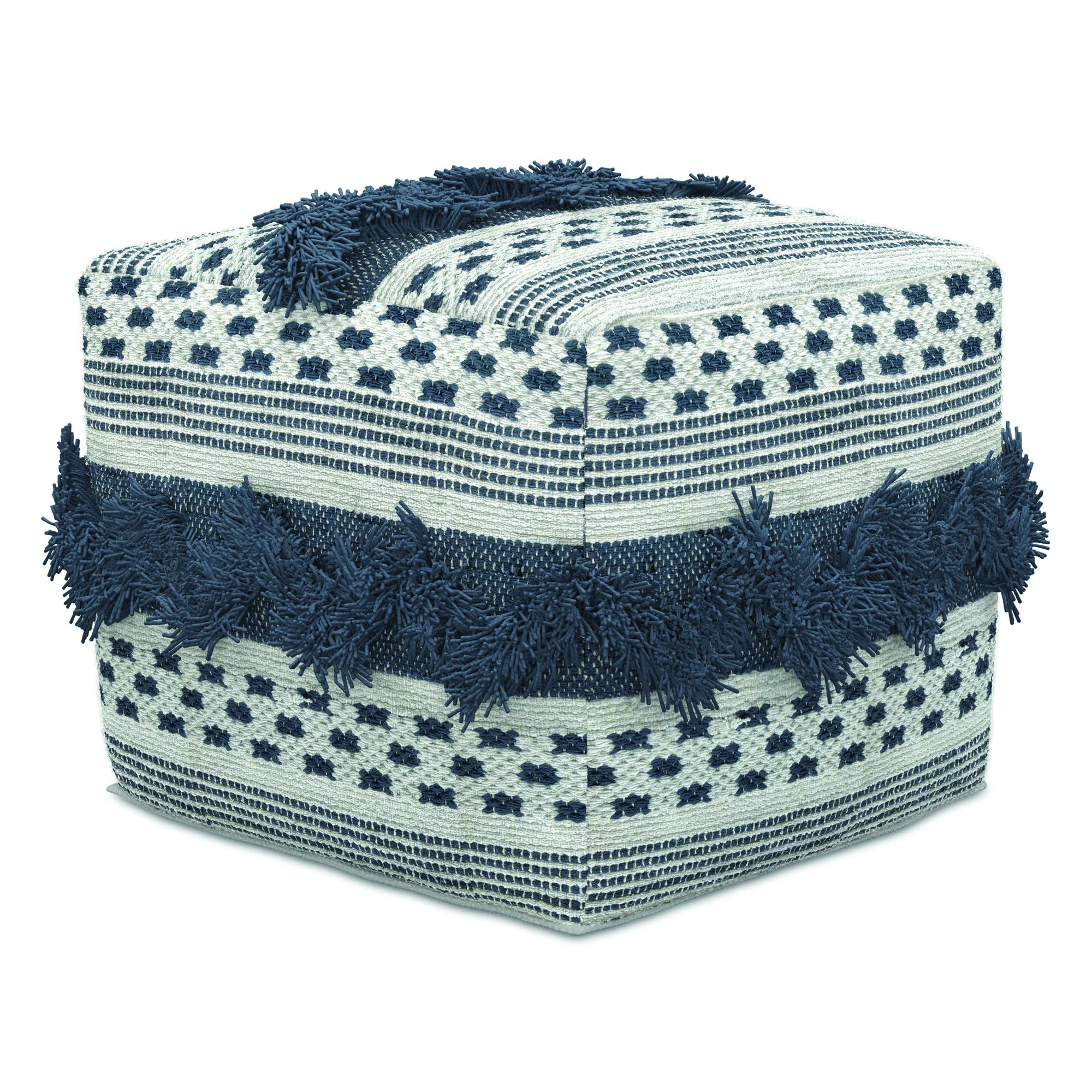 Bowden - Square Pouf Ottoman - Gray - Image 2