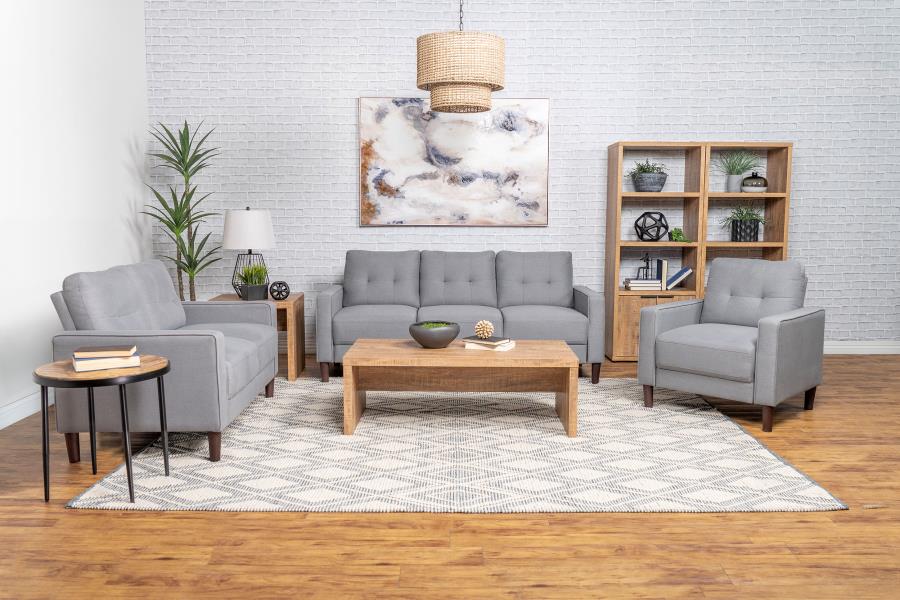 Bowen - Upholstered Track Arm Tufted Sofa Set - Image 3