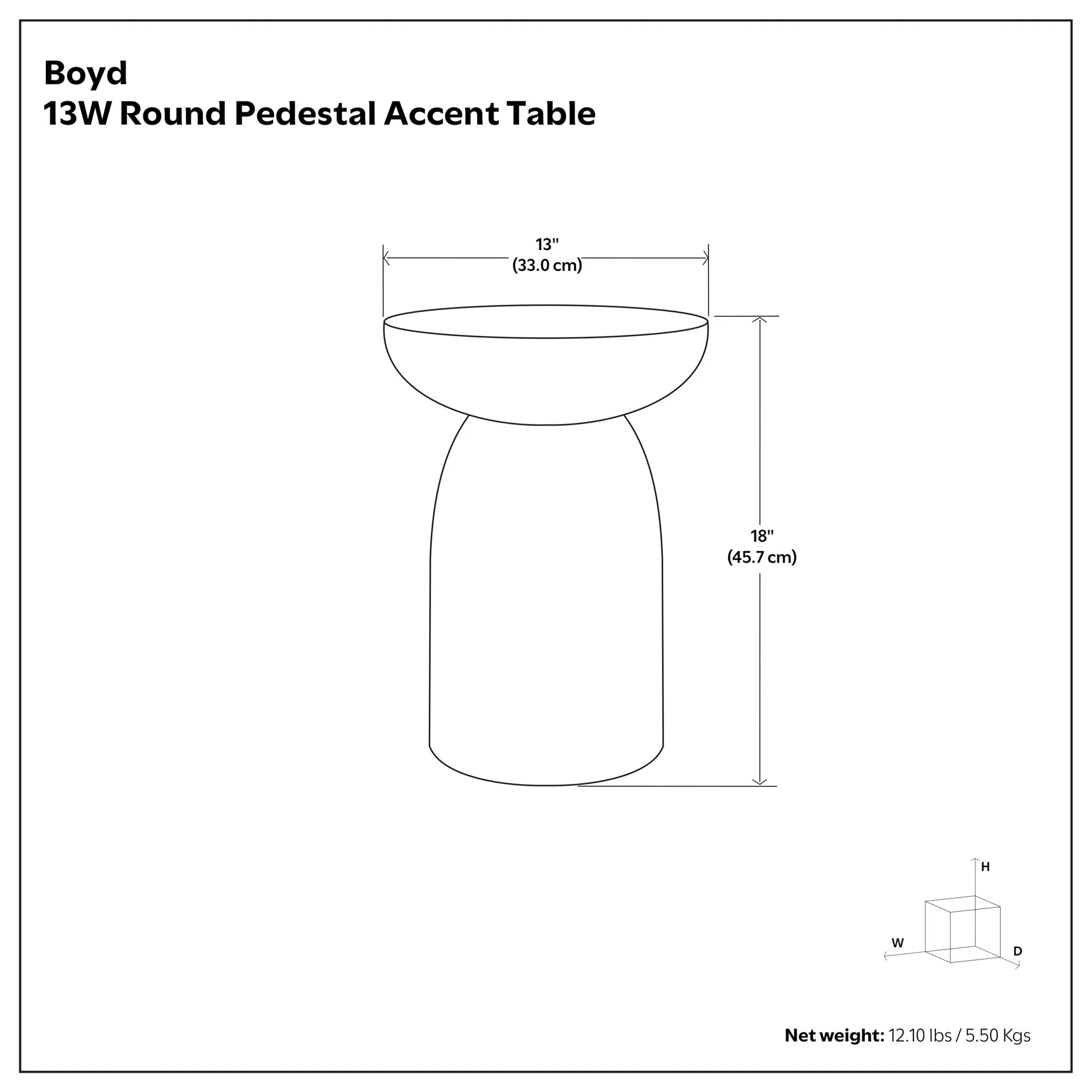 Boyd - Accent Table - White Wash - Image 2