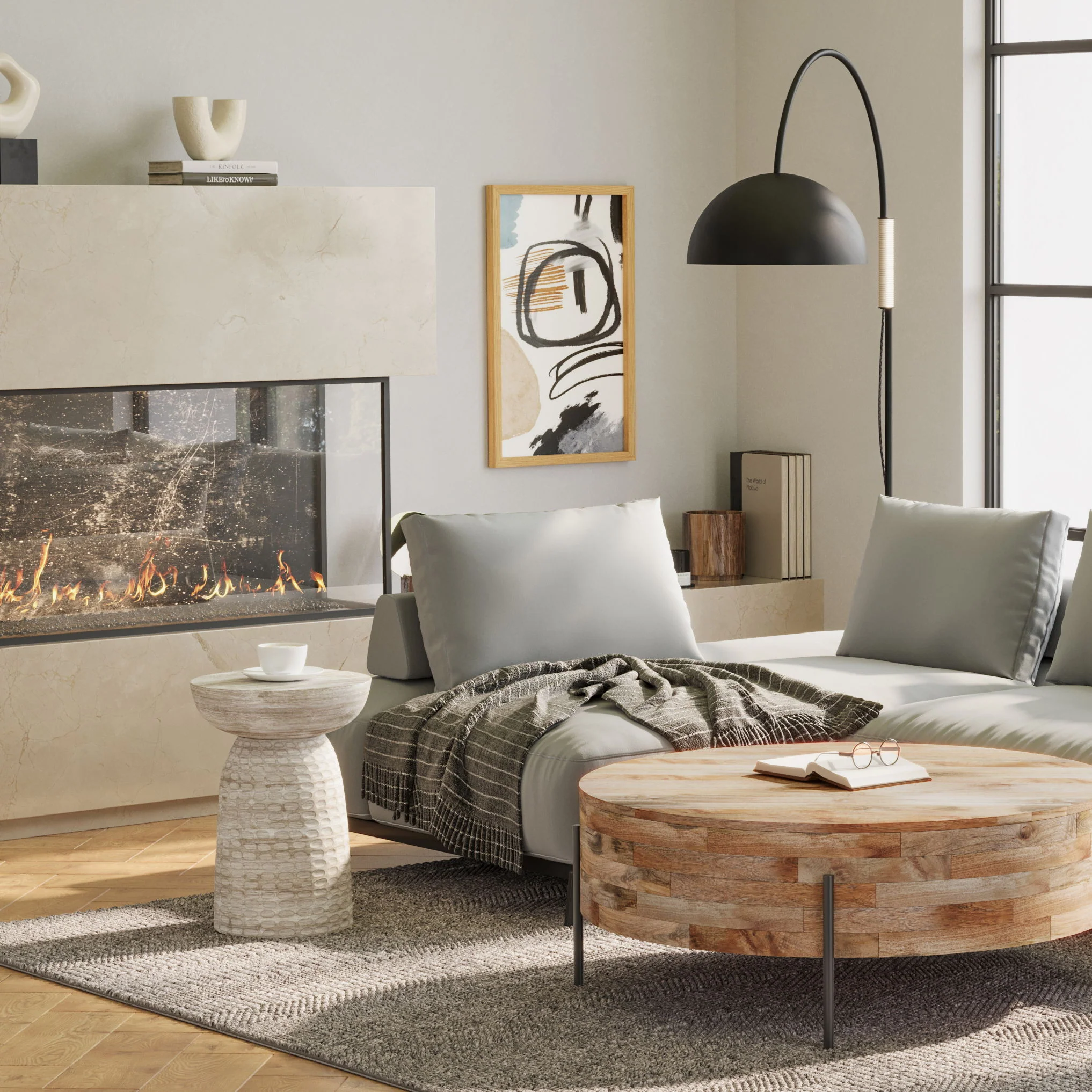 Boyd - Accent Table - White Wash - Image 6