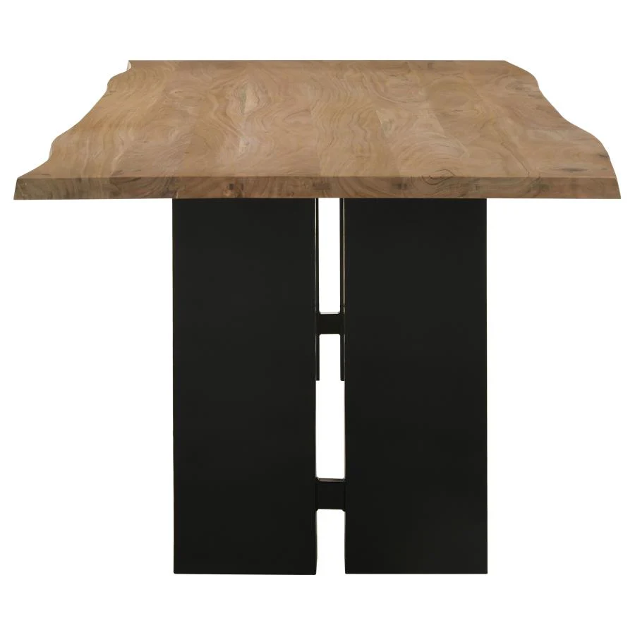 Bradshaw - Live Edge Wood Dining Table - Natural Acacia - Image 4