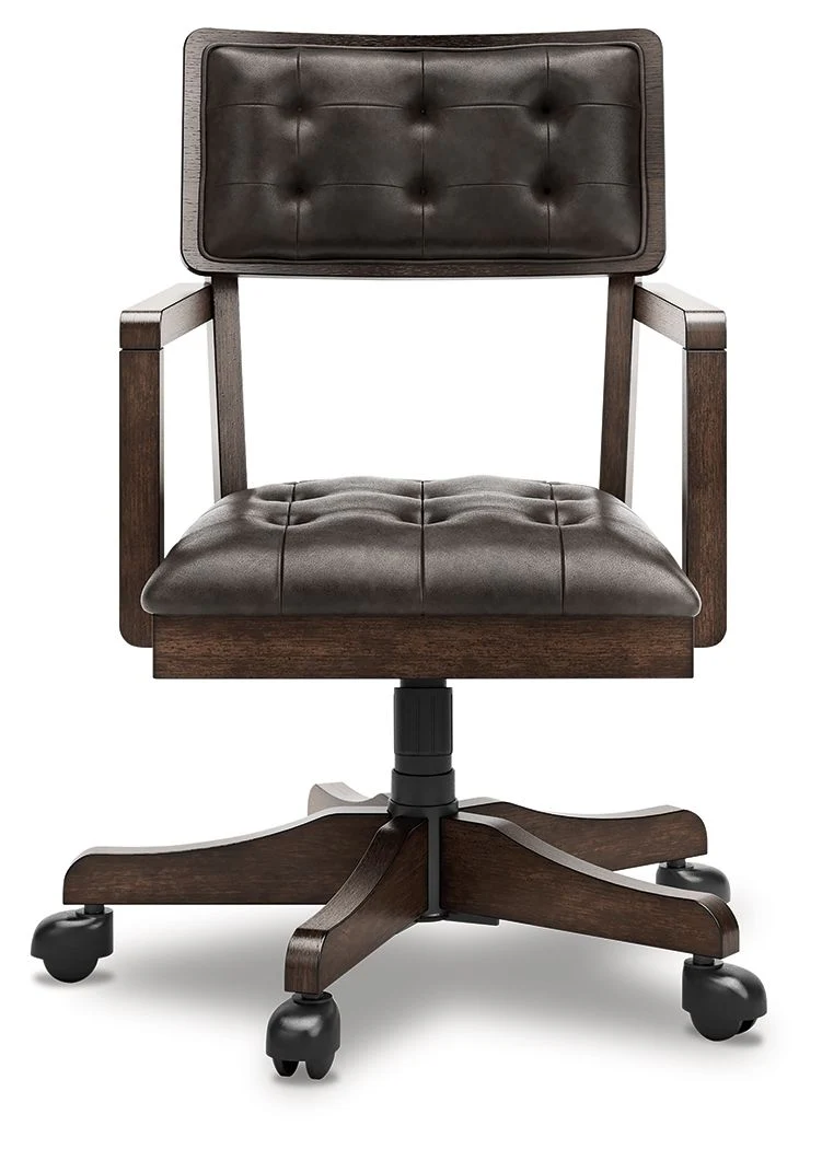 Breckington - Home Office Desk Chair - Dark Brown - Image 5
