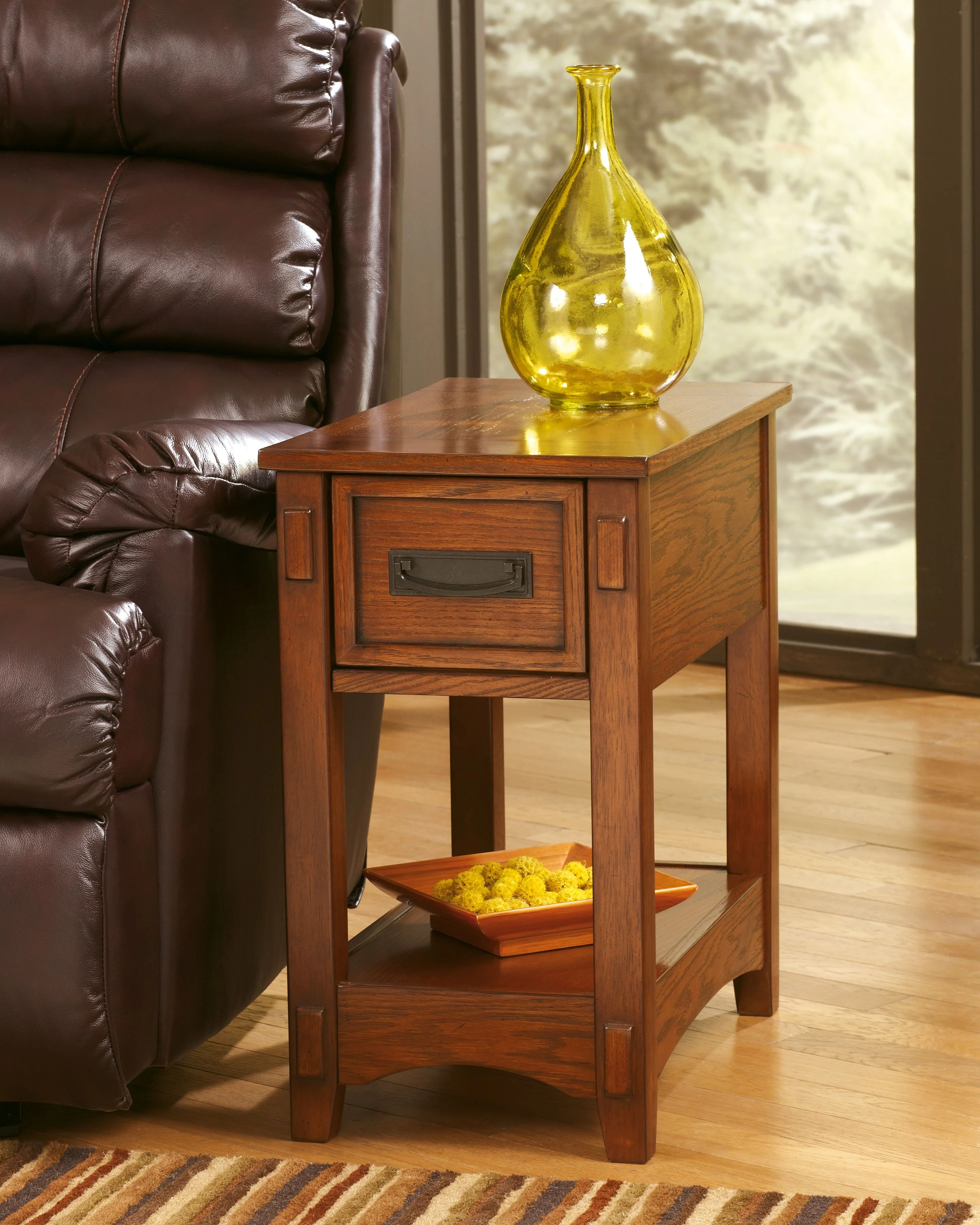 Breegin - Chair Side End Table - 1 Drawer - Brown - Image 10