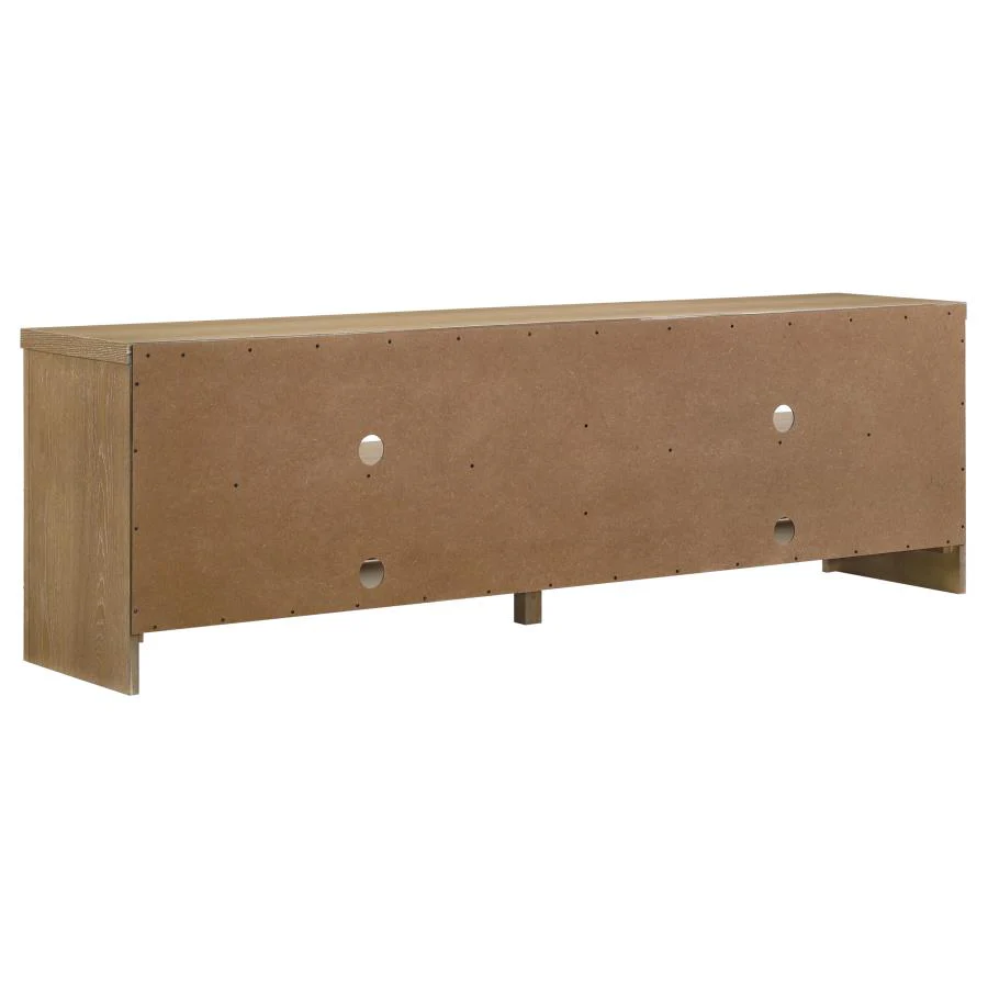 Brenham - 79" 4-Door TV Stand Media Console - Washed Oak - Image 6
