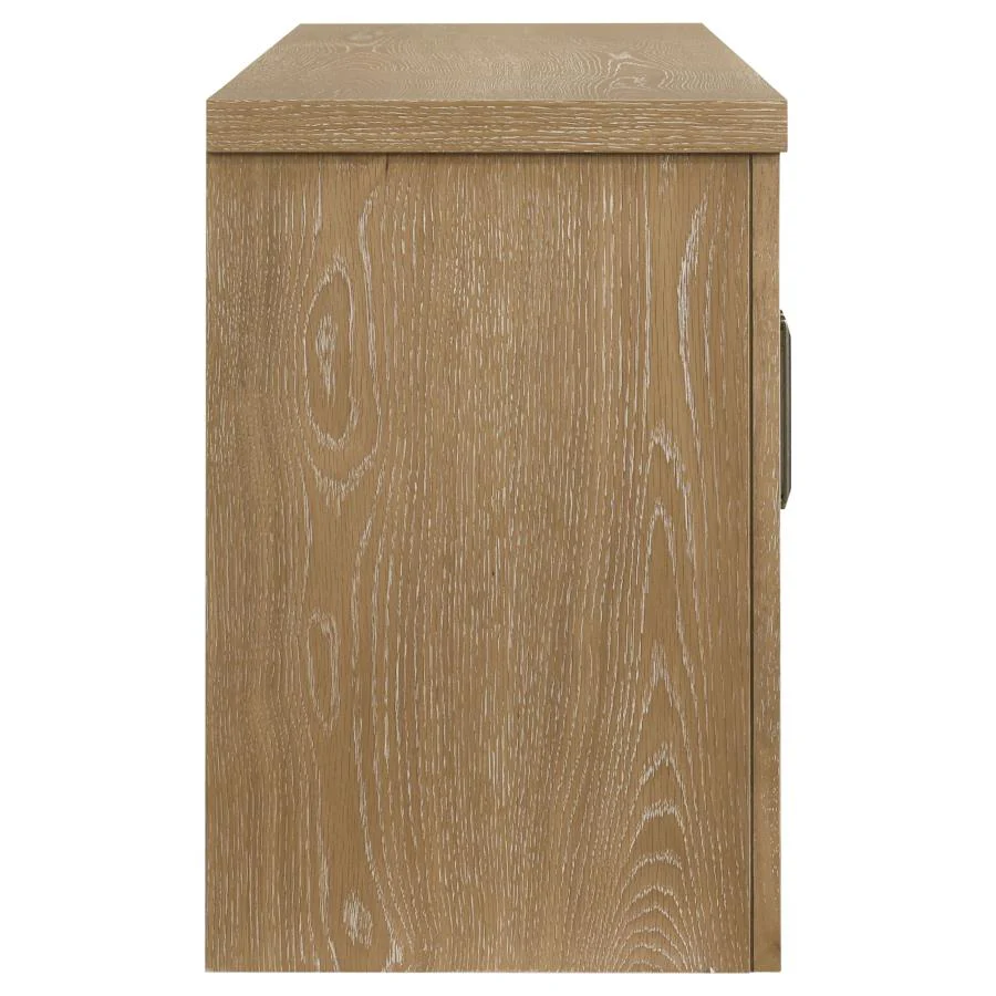 Brenham - 79" 4-Door TV Stand Media Console - Washed Oak - Image 8