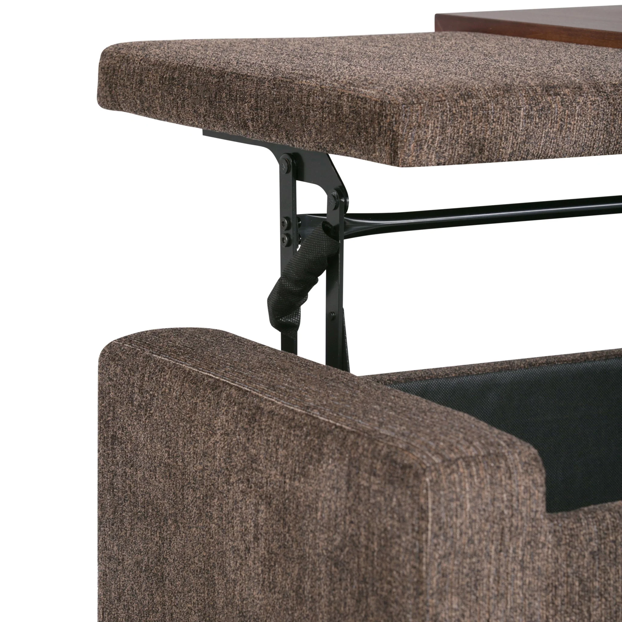 Bretton - Lift Top Storage Ottoman - Deep Umber Brown - Image 9