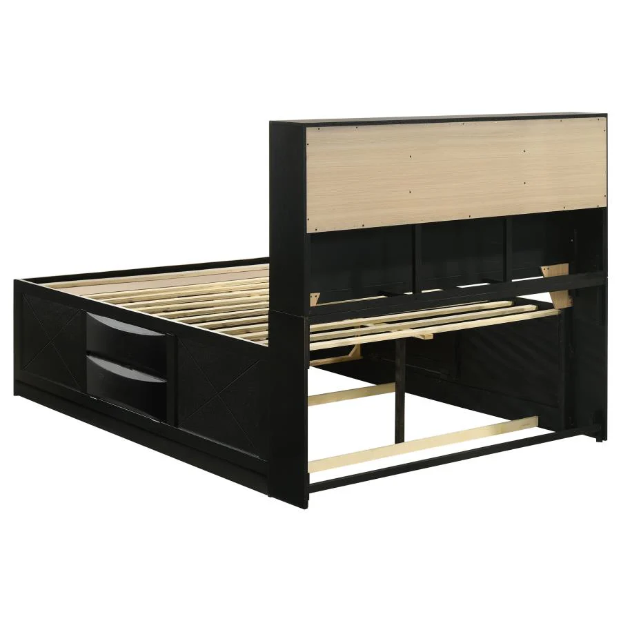 Briana - Wood Storage Bookcase Bed - Image 14