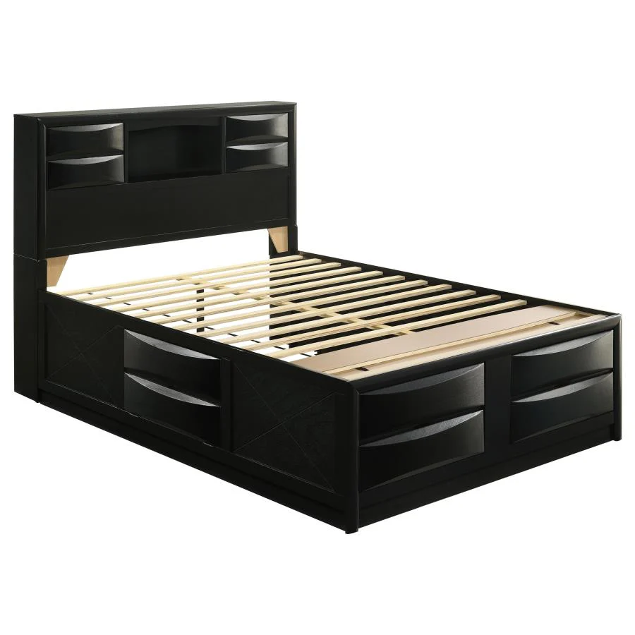 Briana - Wood Storage Bookcase Bed - Image 2