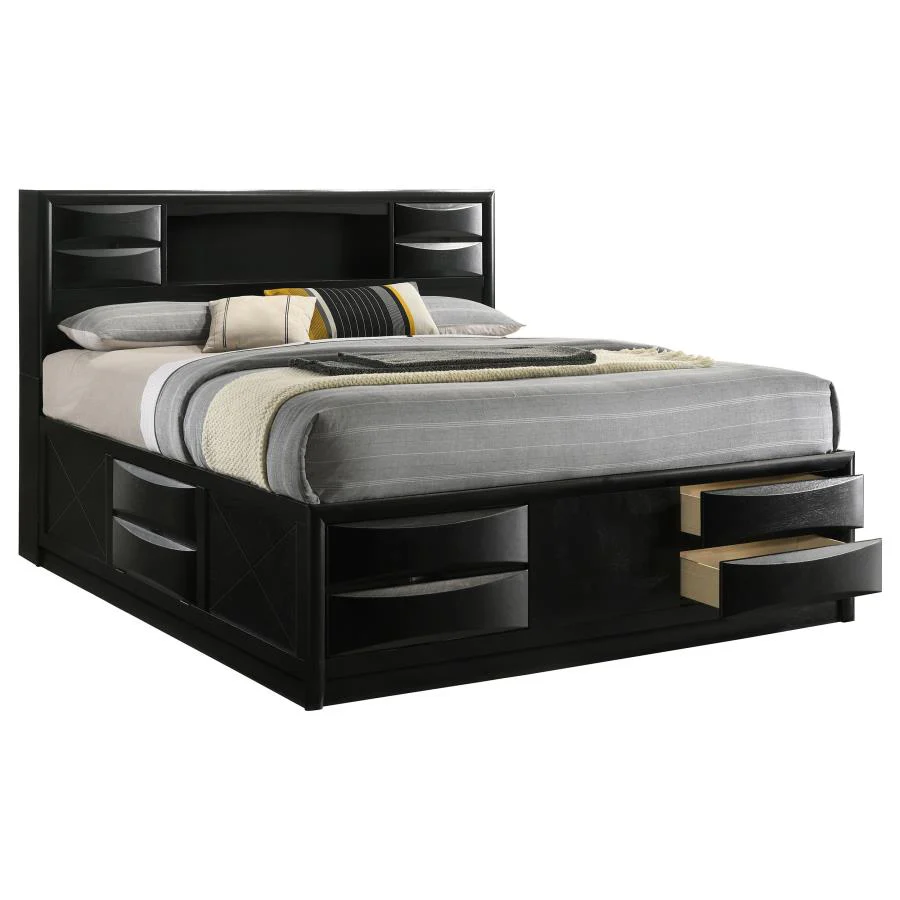 Briana - Wood Storage Bookcase Bed - Image 7