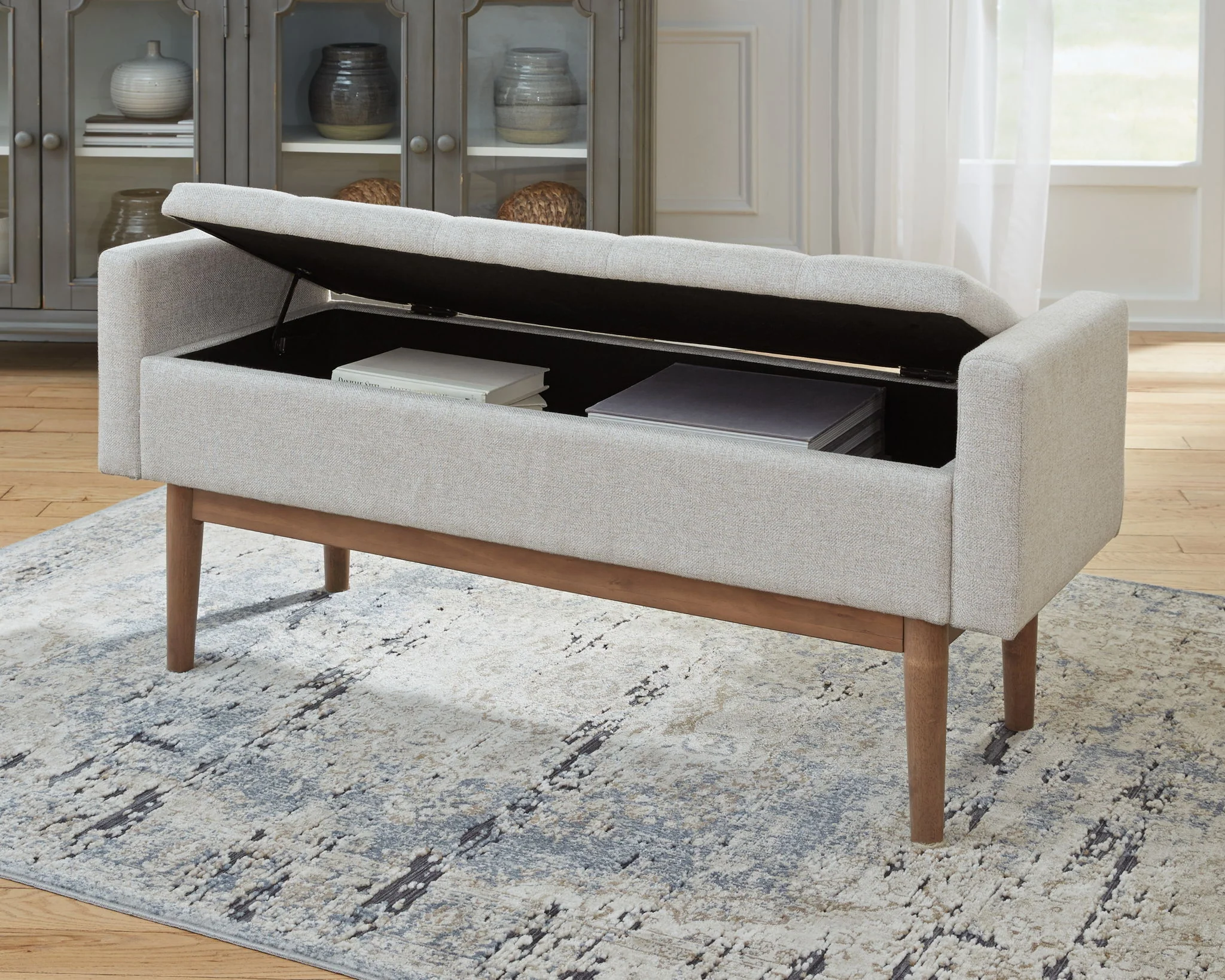 Briarson - Storage Bench - Beige / Brown - Image 8