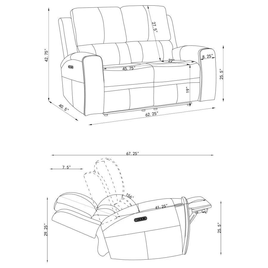 Brickston - Triple Power Reclining Loveseat - Image 28