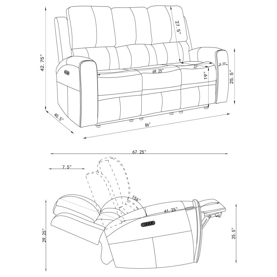 Brickston - Triple Power Reclining Sofa Set - Image 59