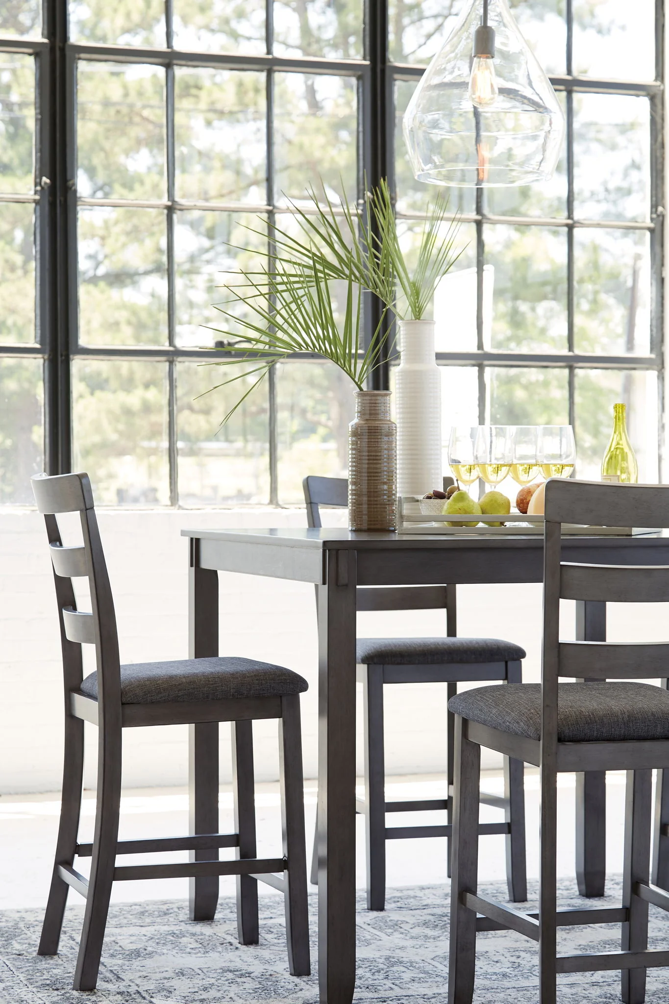 Bridson - Square Counter TBL Set (Set of 5) - Gray - Image 2