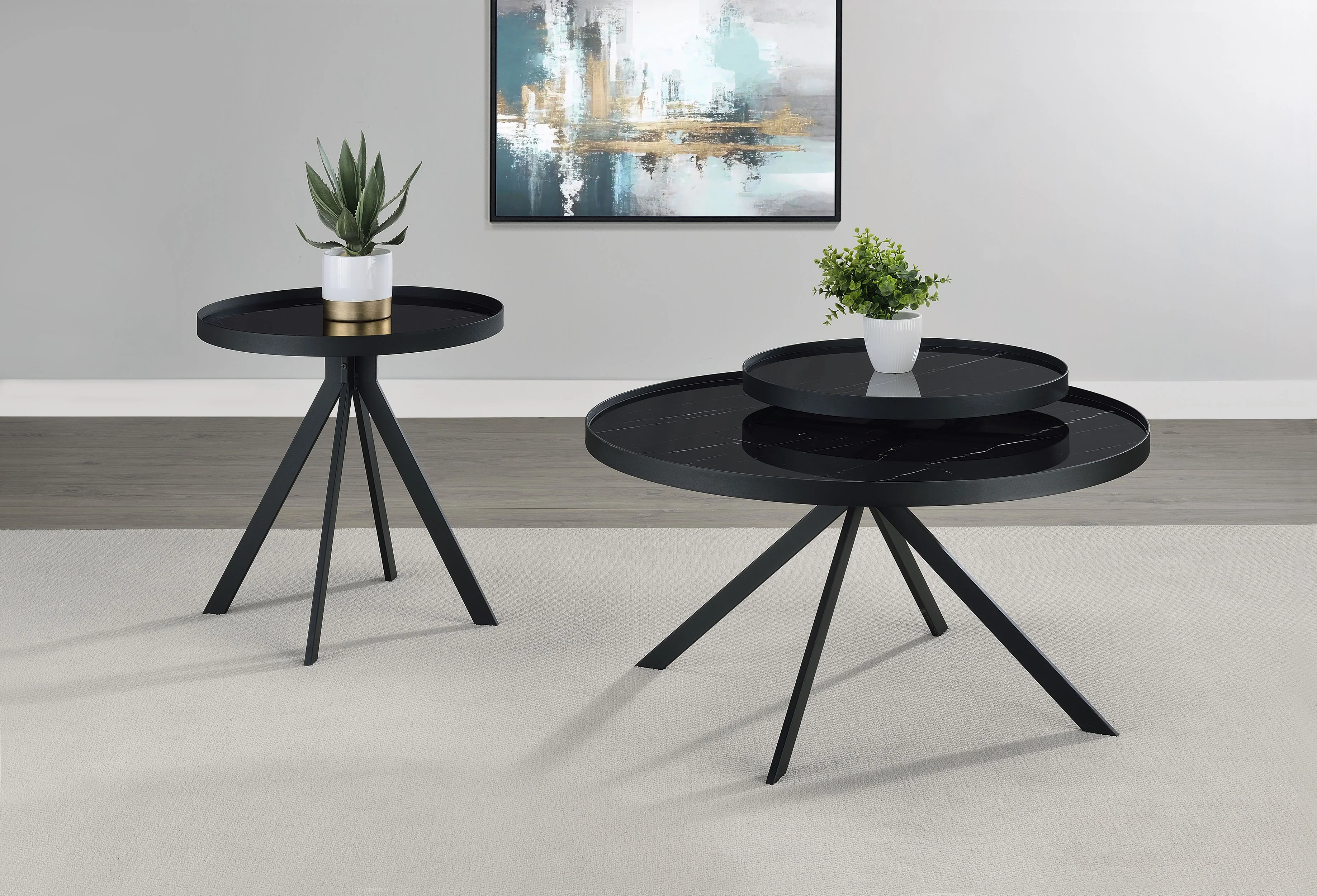 Briggs - Round Coffee And End Table Set - Image 44