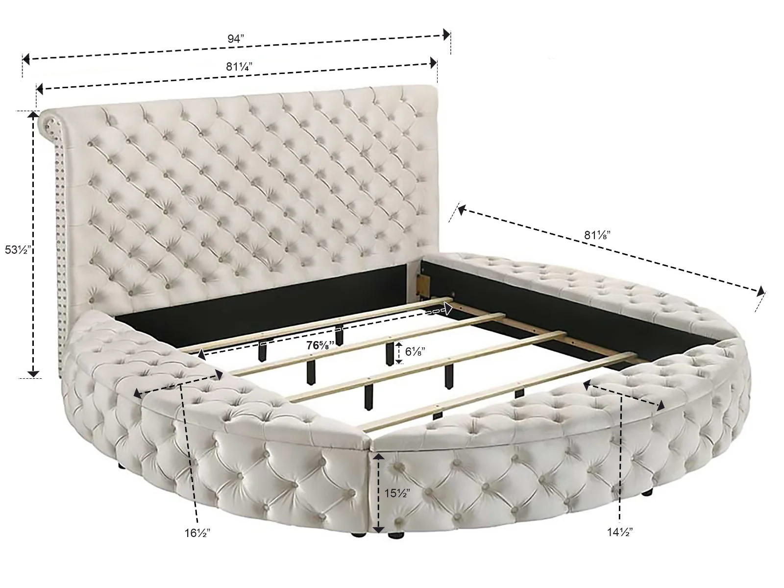 Brigitte Storage Bed Black - Image 2