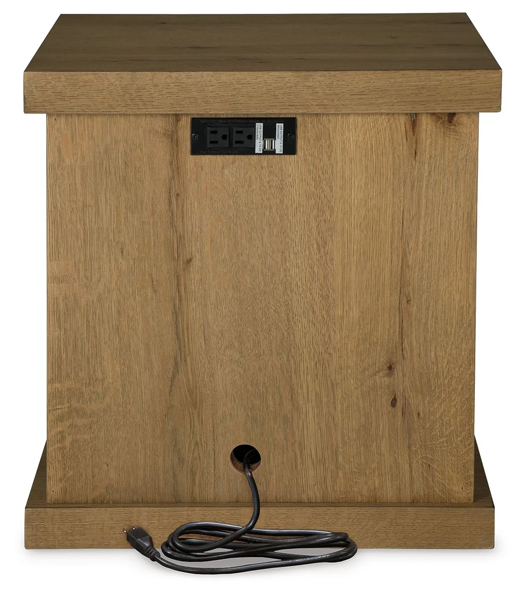 Brinstead - Chair Side End Table - Light Brown - Image 4