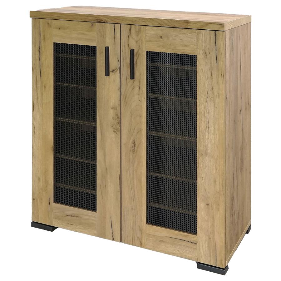Bristol - 6-Shelf Engineered Wood Shoe Cabinet - Golden Oak - Image 5