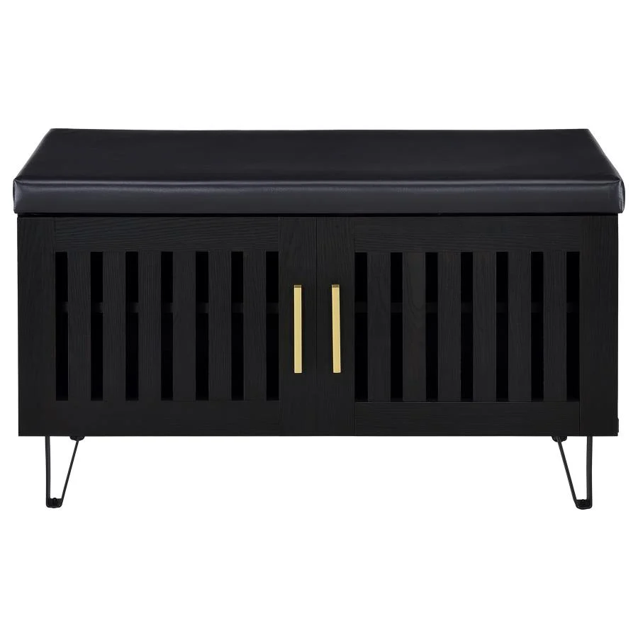 Brixton - 2-Door Padded Entryway Shoe Storage Bench - Image 10