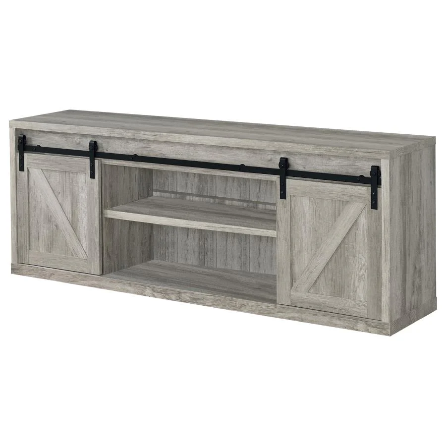 Brockton - 3-shelf Sliding Doors TV Console - Image 3