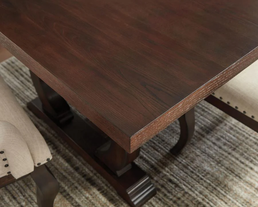 Brockway 104-inch Extension Leaf Dining Table Antique Java - Image 4
