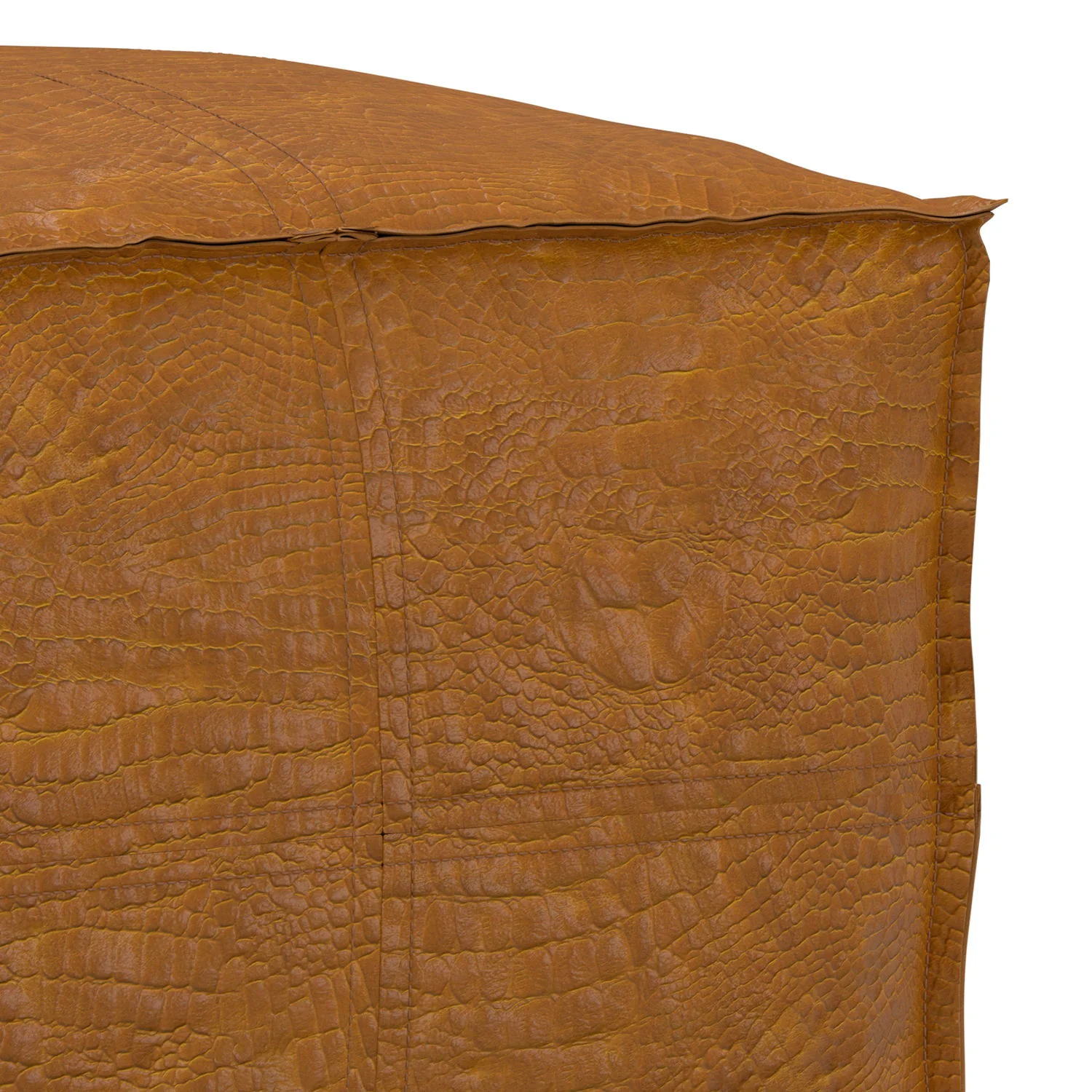 Brody - Square Pouf - Tan - Image 8