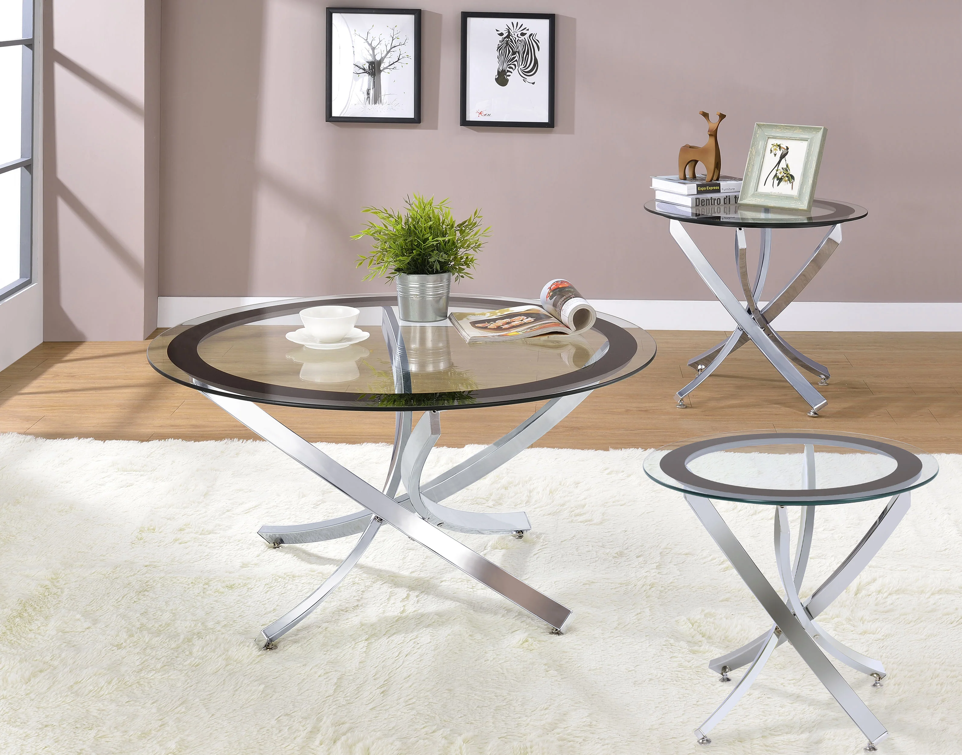 Brooke - Round Coffee Table Set - Image 12