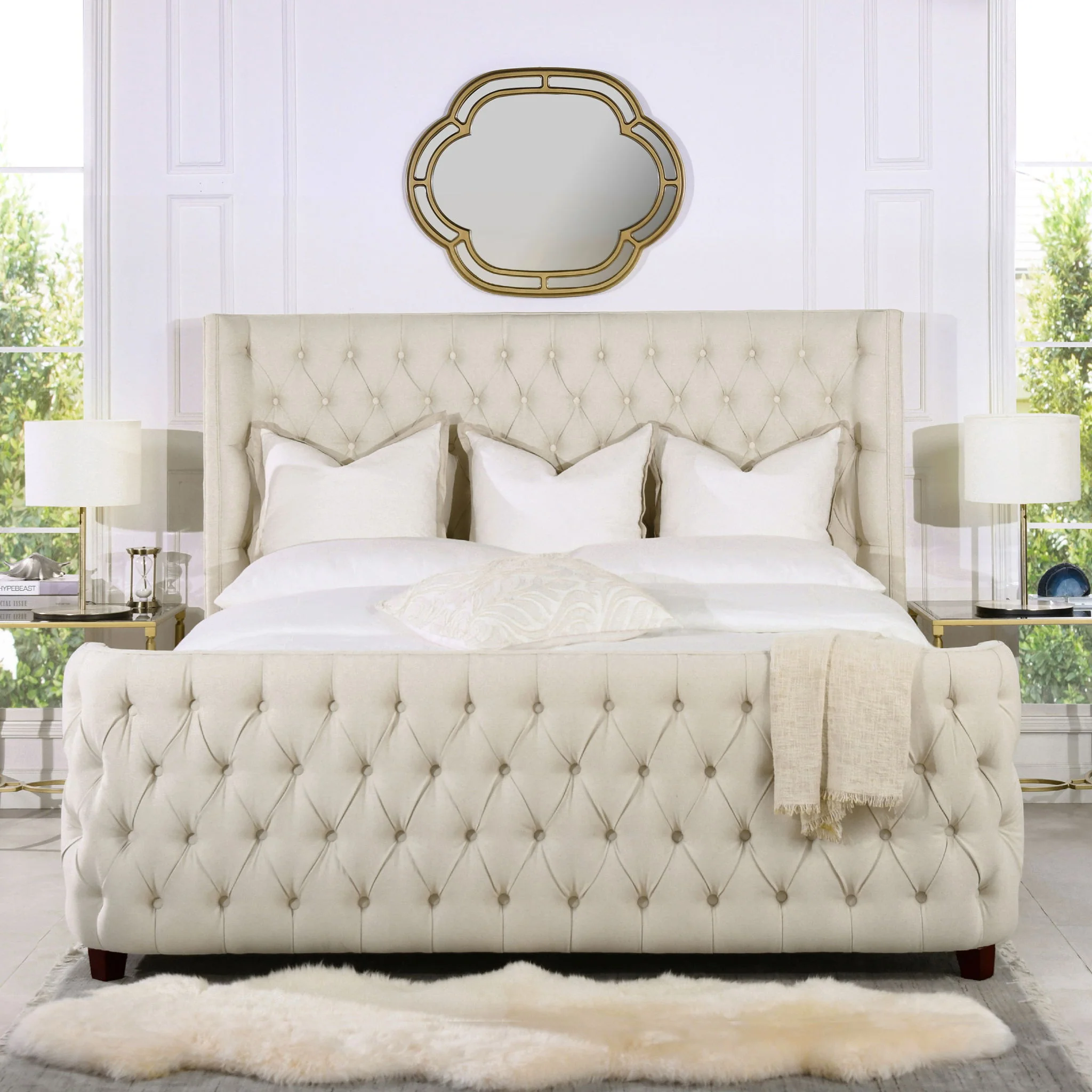 Brooklyn - Tufted Panel Bed Headboard And Footboard Set - Image 4