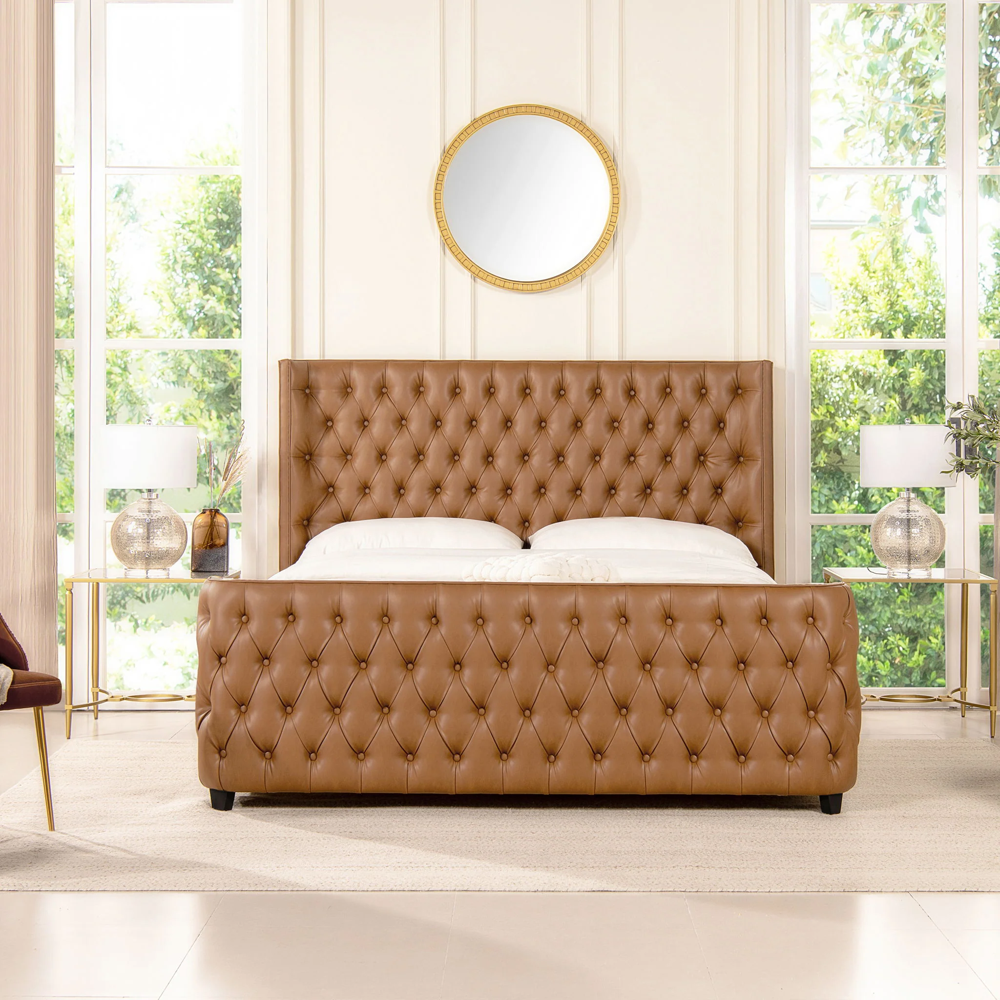 Brooklyn - Tufted Panel Bed Headboard And Footboard Set - Image 6