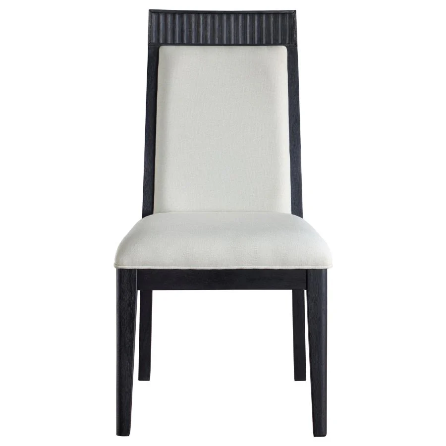 Brookmead - Dining Side Chair (Set of 2) - Ivory / Black - Image 4