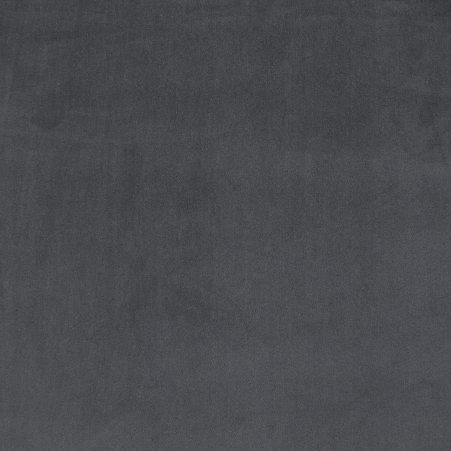 Brookside - Velvet Upholstered Curved Loveseat - Dark Gray - Image 9