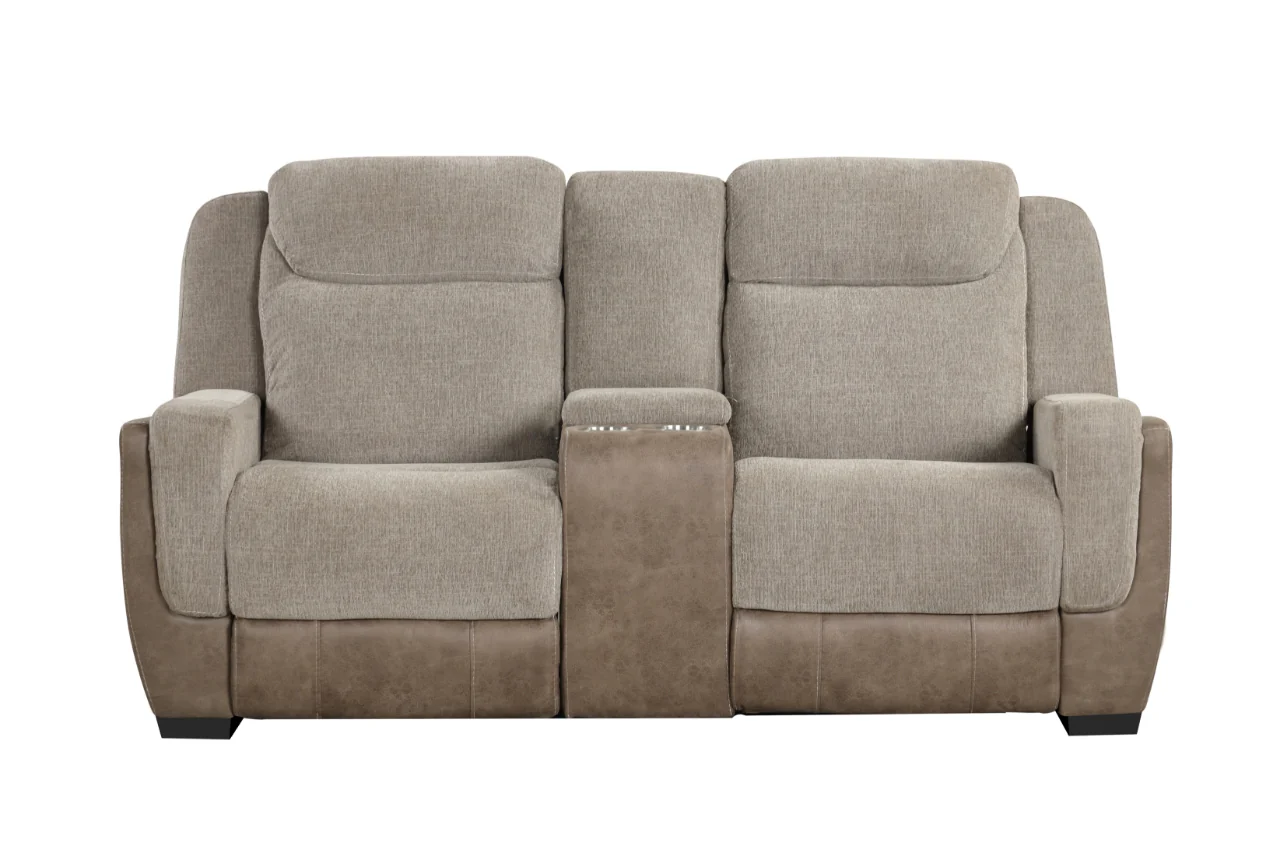 Brown Power Reclining 3-Piece Living Room Set with USB Charging – Sofa, Loveseat & Recliner - Image 5