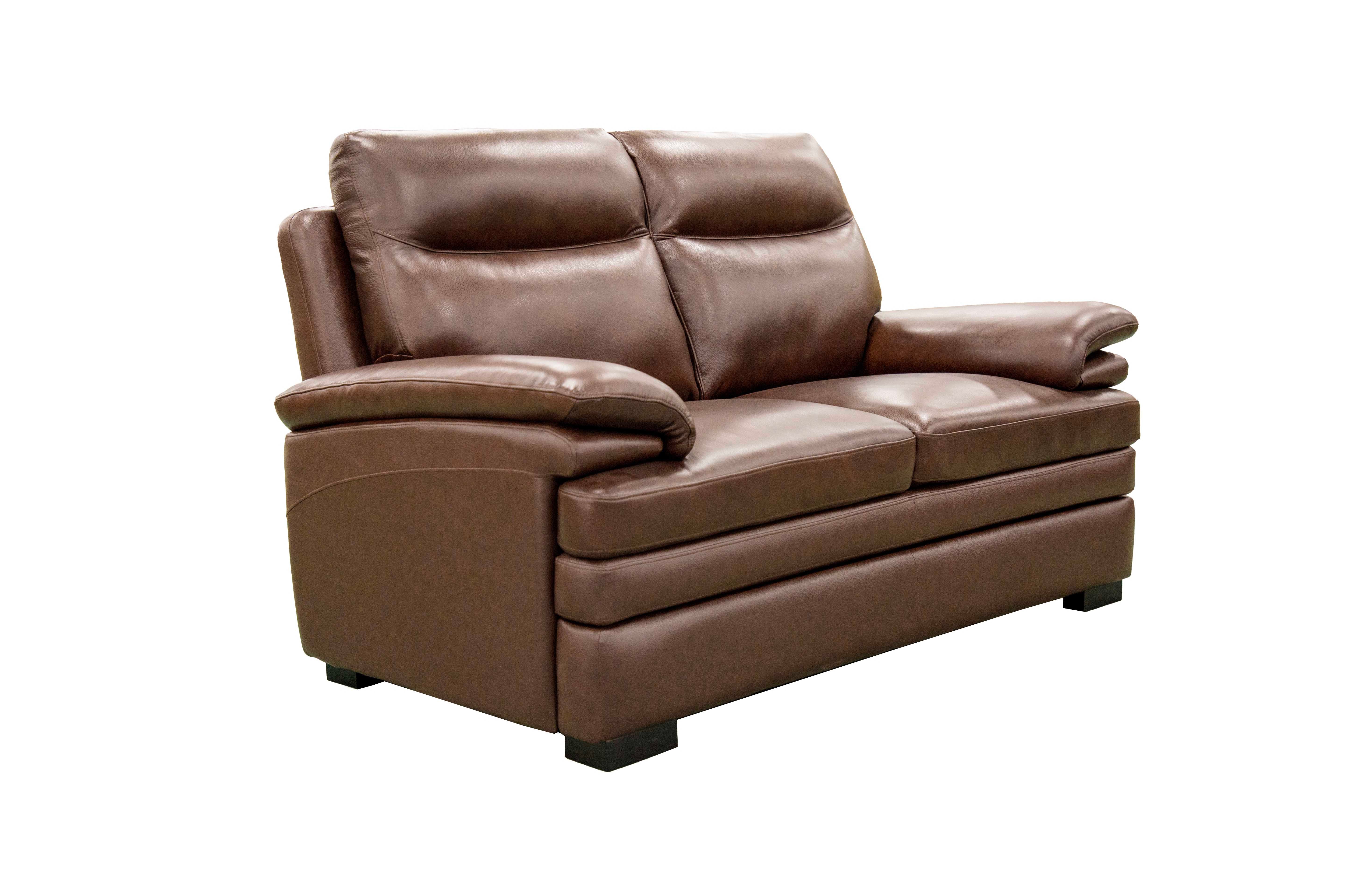 Brown Top Grain Leather 3-Piece Living Room Set with Sofa, Loveseat and Chair - Image 4