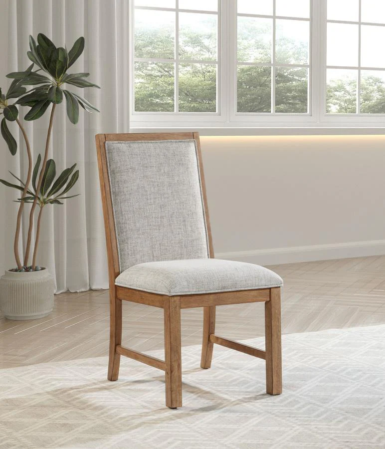 Bruner - Upholstered Dining Side Chair (Set of 2) - Brown - Image 2