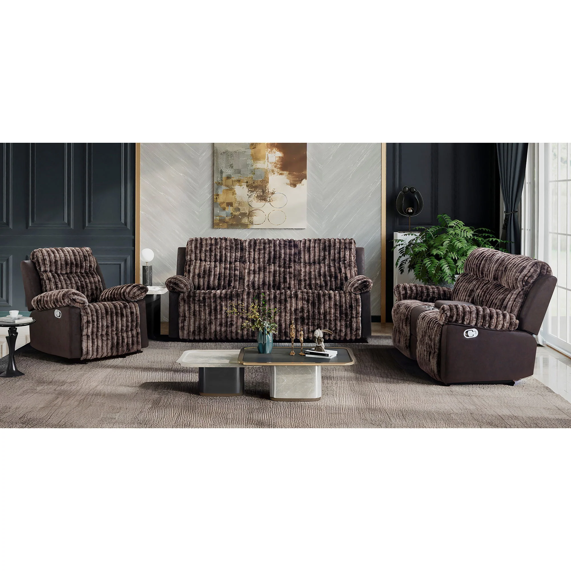 Bruni - Console Reclining Loveseat With Manual Recline - Image 14